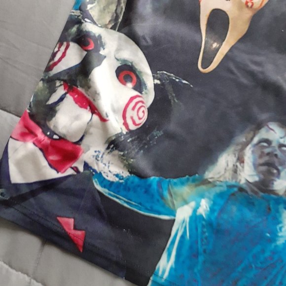 Horror Icons All Over Print Shirt Dri Fit Material Horror Tee - Picture 4 of 10